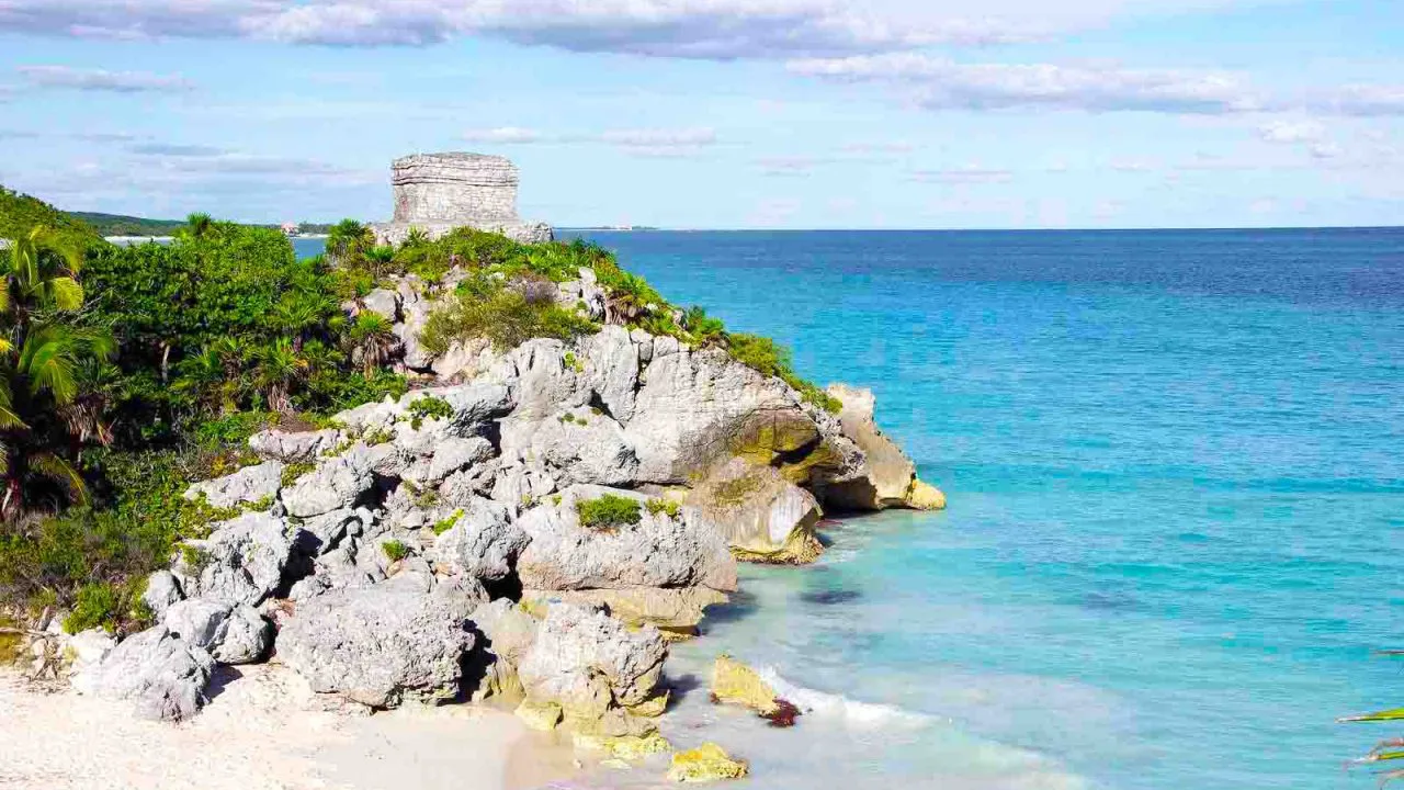 Site maya de Tulum, Yucatan, Mexique, Oasis