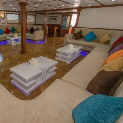 Salon bateau croisière Egypte Oasis