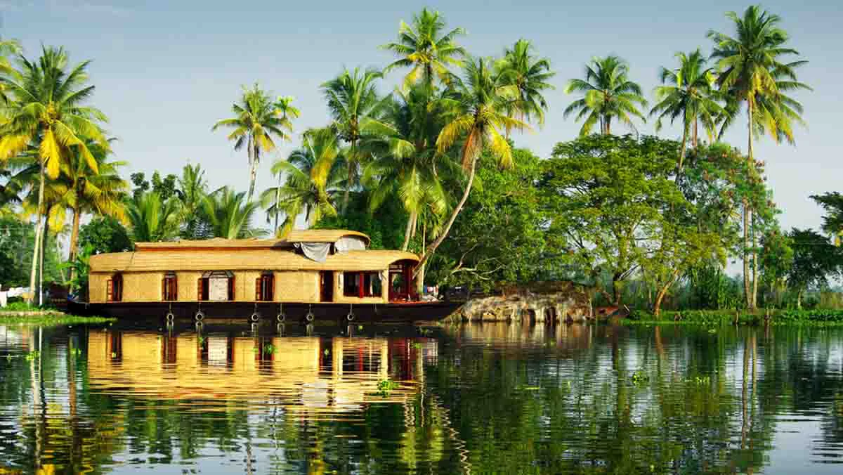 Backwater dans le Kerala, Inde, Oasis
