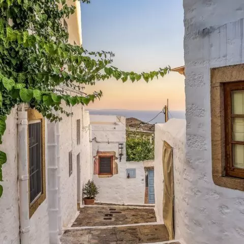 Patmos Rue Grèce