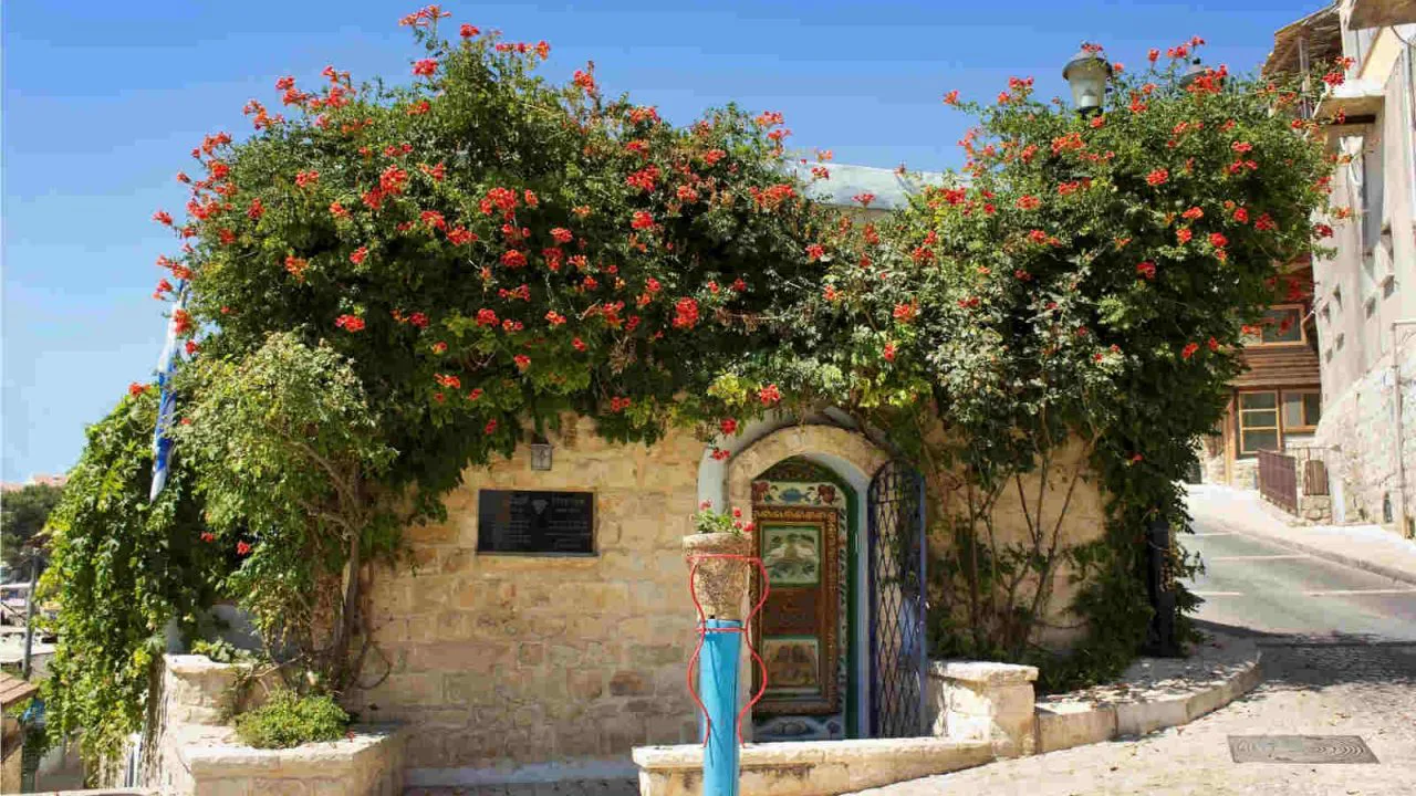 Israël maison fleurie à Safed Oasis