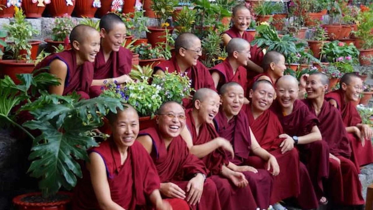 Nonnes de Tingmosgang, Inde Ladakh, Oasis