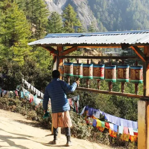 Moulin à prières Bhoutan Oasis