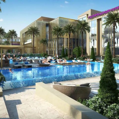 Piscine Hyatt Regency hotel Le Caire Egypte Oasis