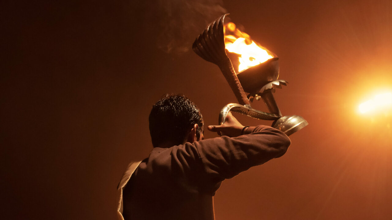 Inde Ganga Aarti cérémonie Varanasi Oasis