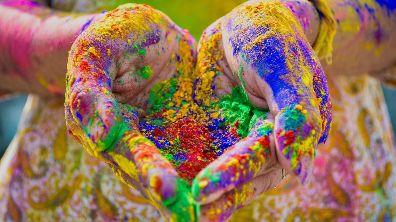 Inde Holi festival Oasis