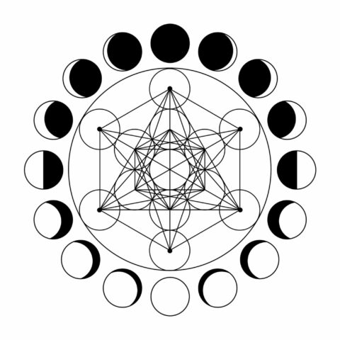 Crop circles circuit conscience cercles noir et blanc