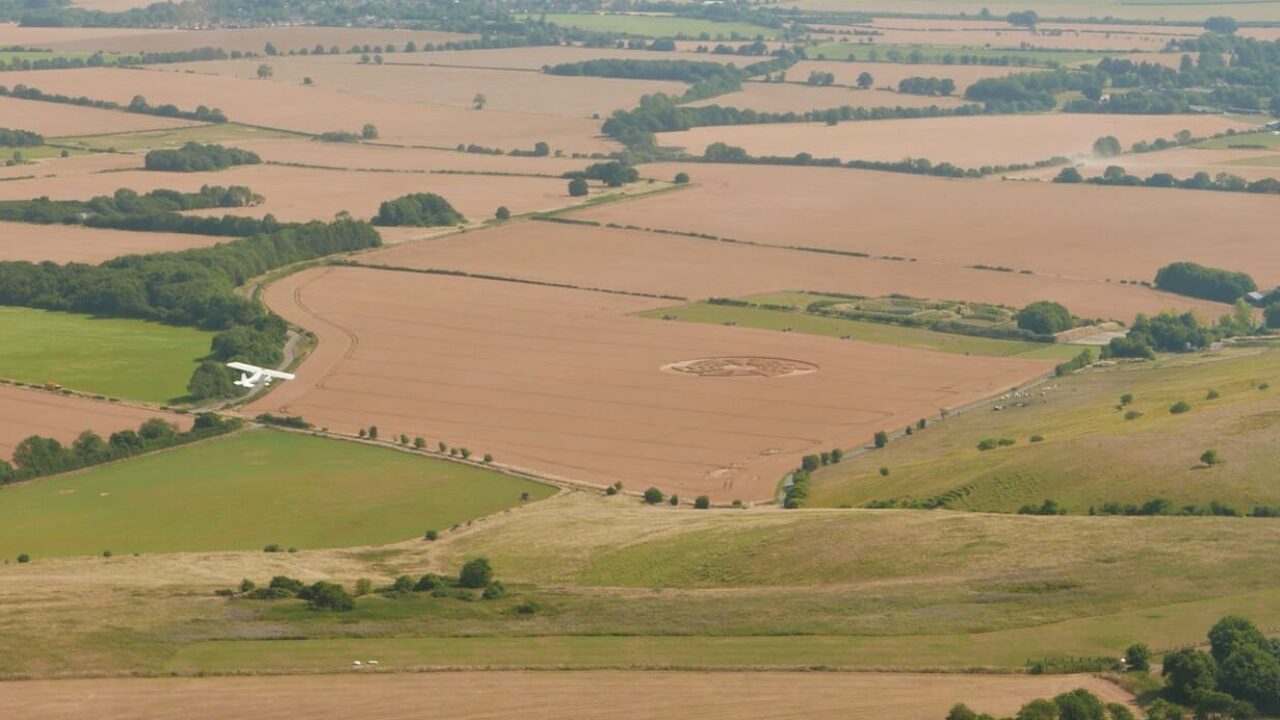 Crop circles survol Oasis