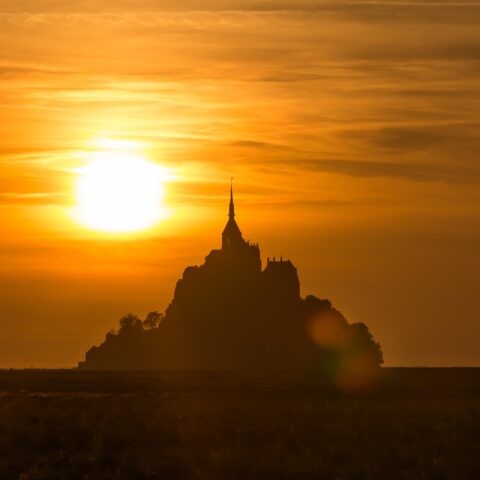 France Mont Saint Michel sunset Oasis