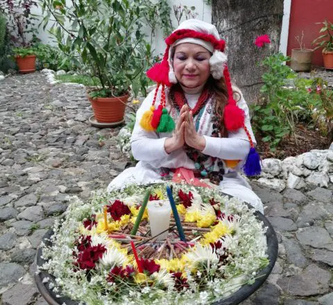 Lidia cérémonie chamane Guatemala initiation maya Oasis
