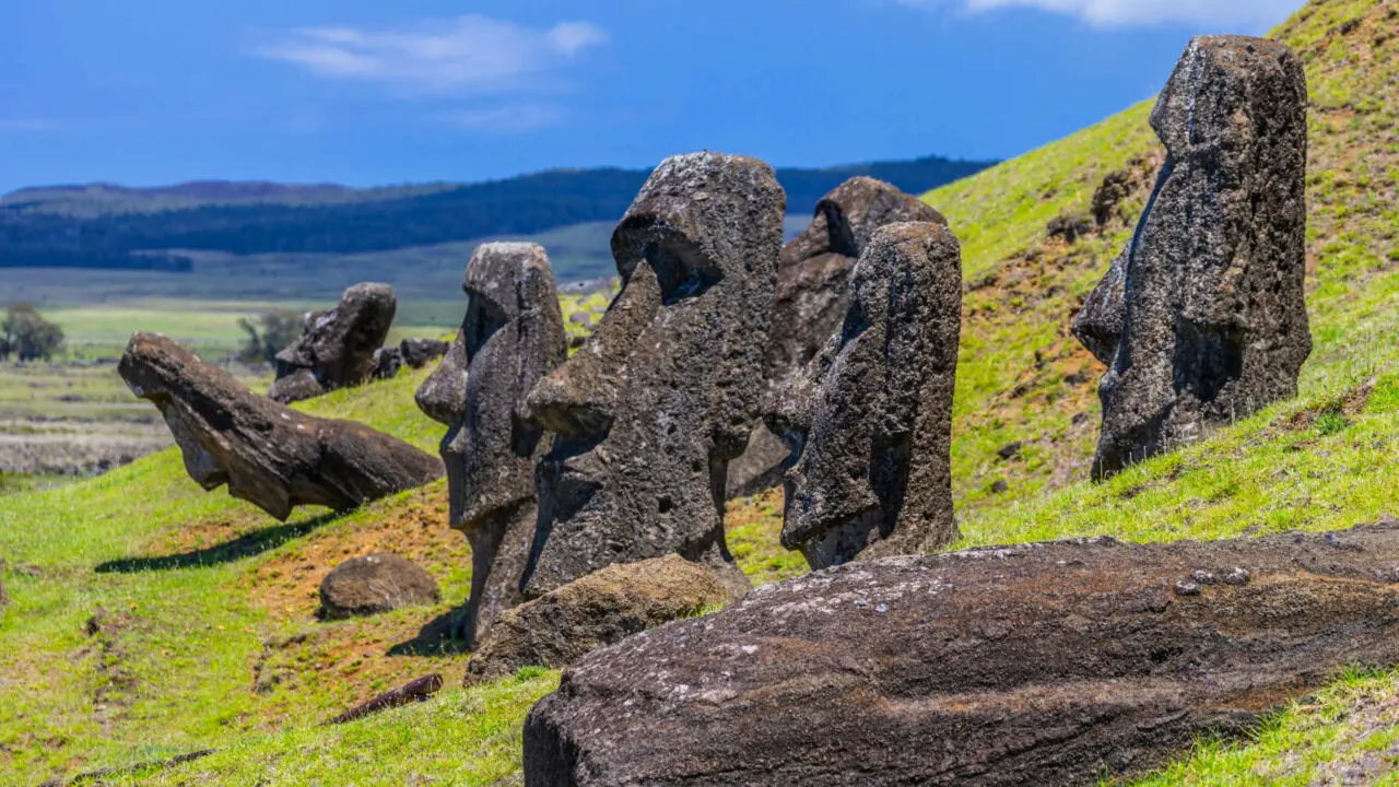 Rano Raraku Volcan Ile de Pâques Oasis